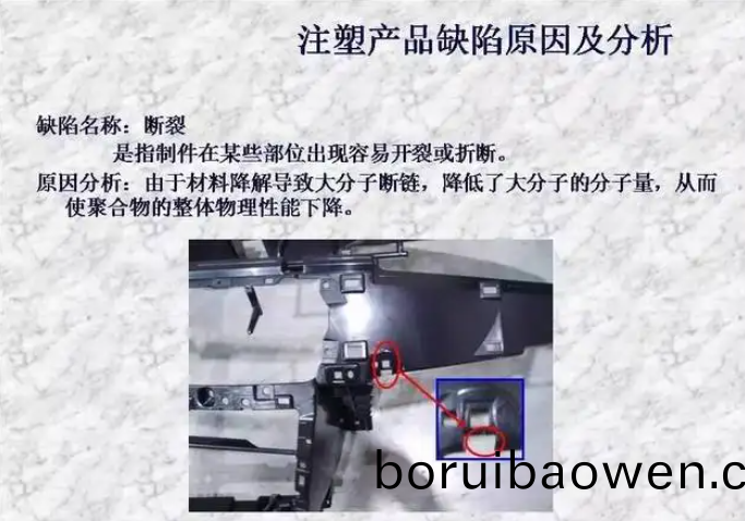 常(chang)見(jiàn)(jian)註塑産品缺(que)陷(xian)